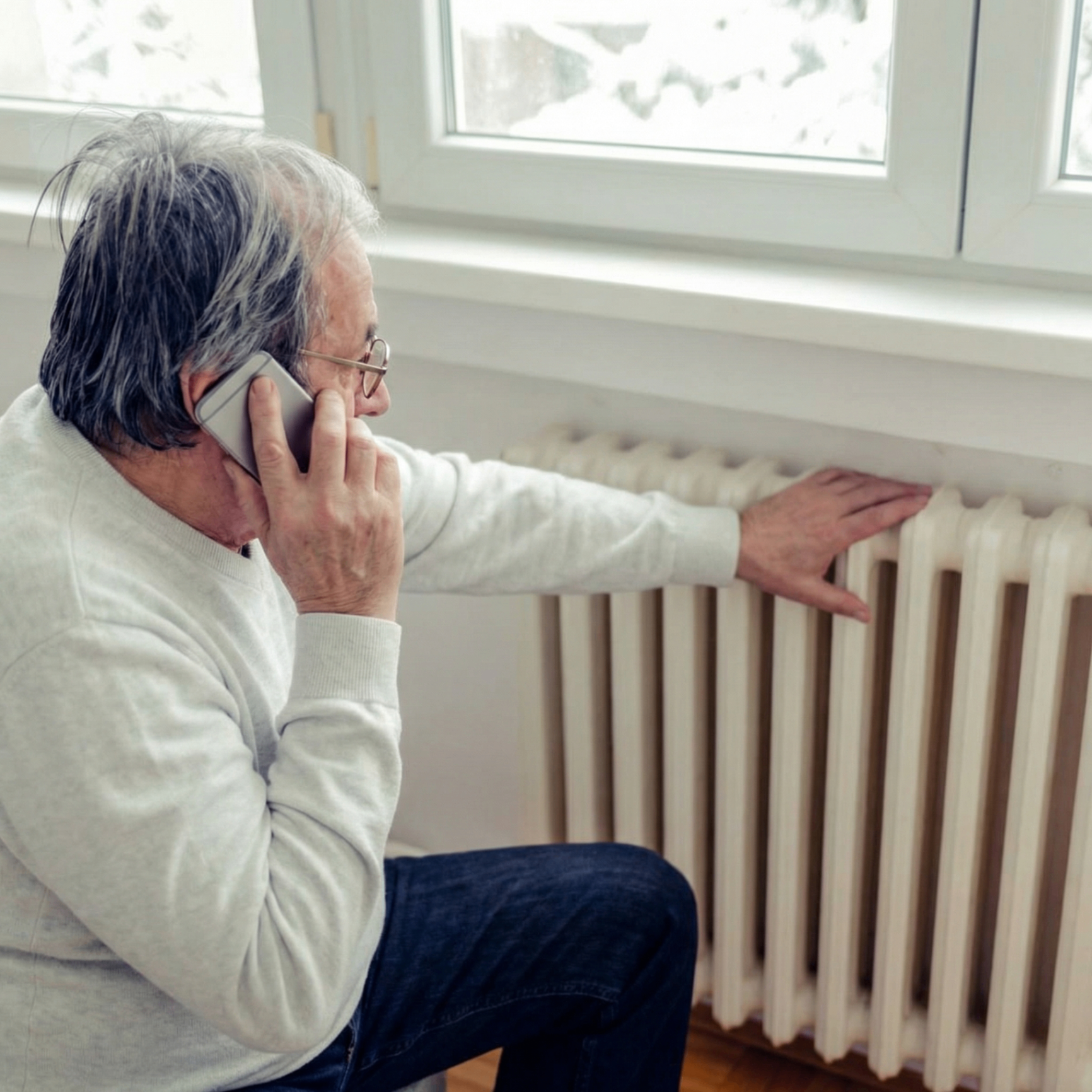Frustrierter Kunde am Telefon – niemand geht ran